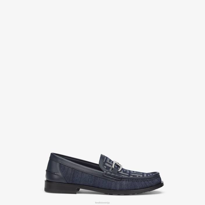 moški denim loaferji modra Fendi čevlje Z68L2285