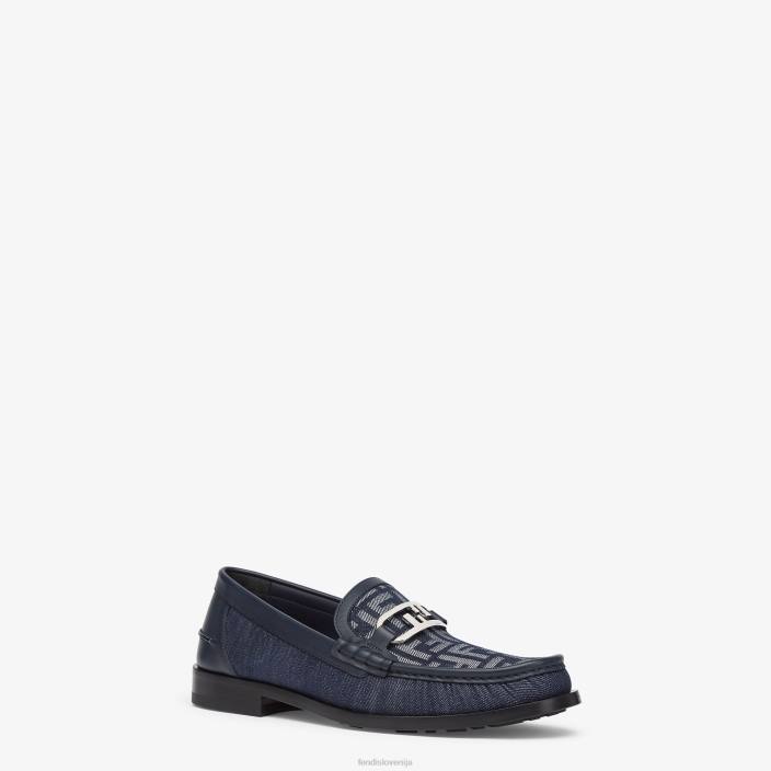 moški denim loaferji modra Fendi čevlje Z68L2285