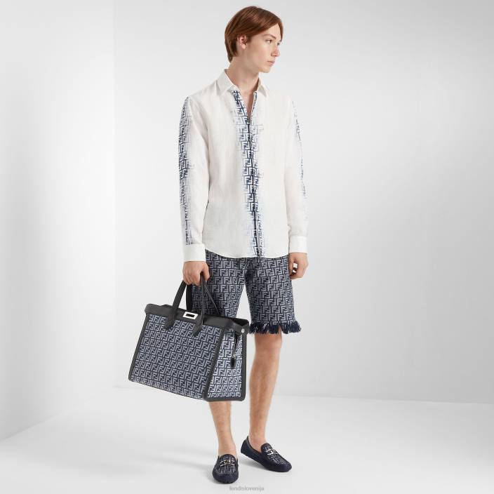 moški denim loaferji modra Fendi čevlje Z68L2288