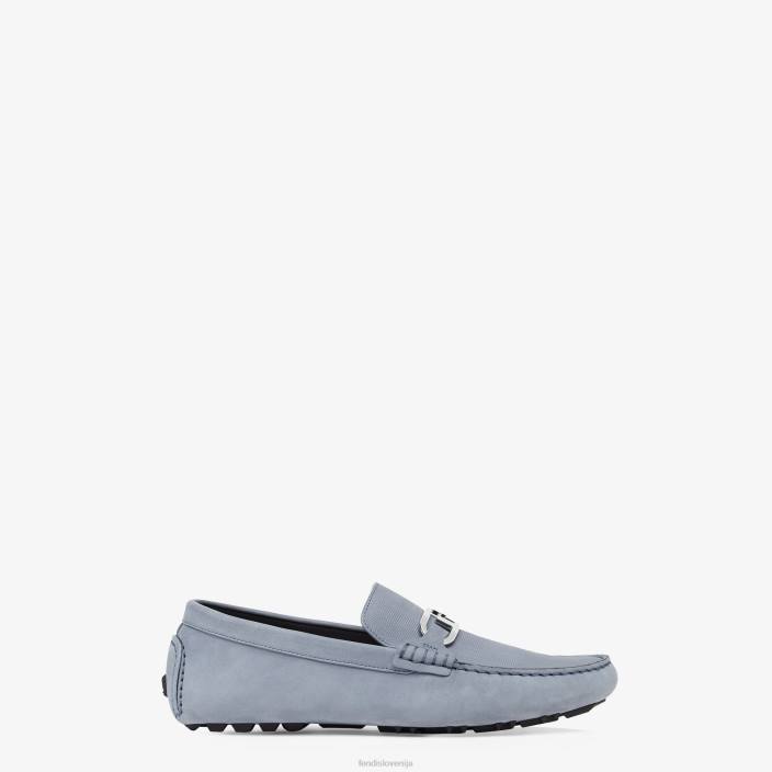 moški mokasine iz nubuka svetlo modra Fendi čevlje Z68L2222