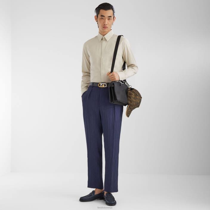 moški pletene mokasine modra Fendi čevlje Z68L2246