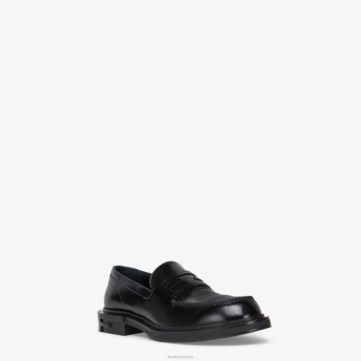 moški usnjene natikače Črna Fendi čevlje Z68L2240