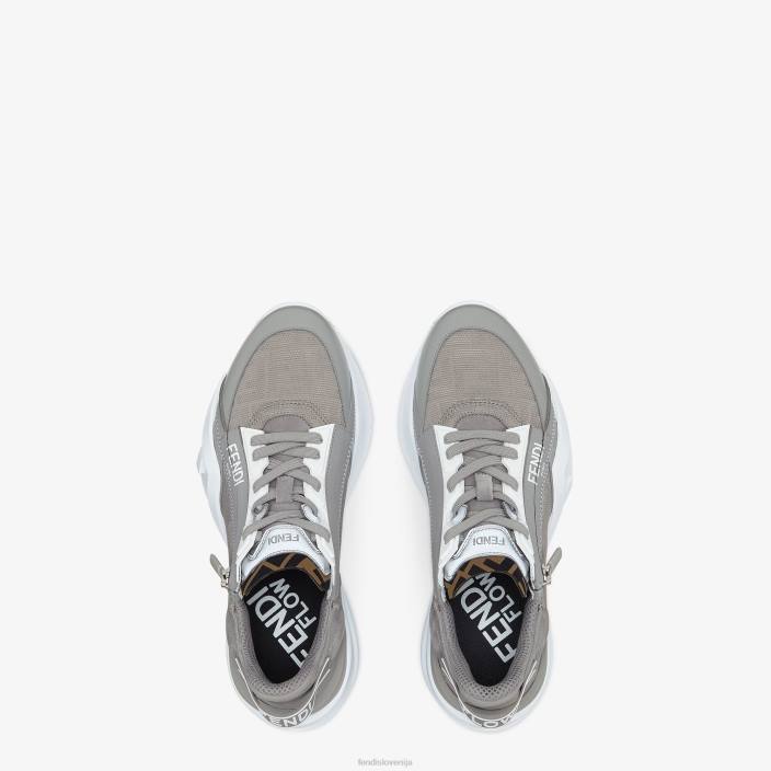 moški copati iz blaga siva Fendi čevlje Z68L2304