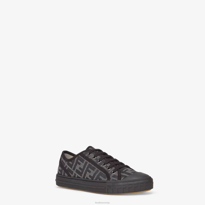 moški nizke majice iz blaga Črna Fendi čevlje Z68L2260