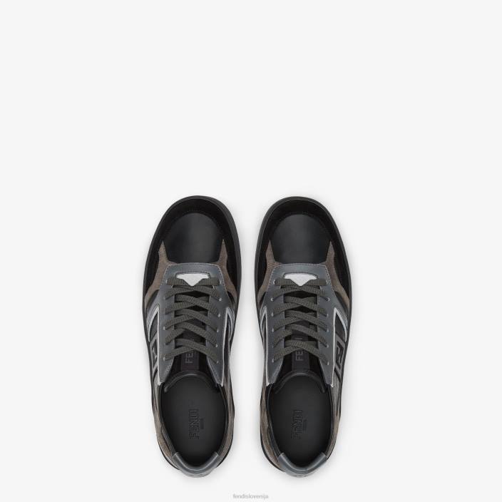 moški usnjene nizke majice Črna Fendi čevlje Z68L2217