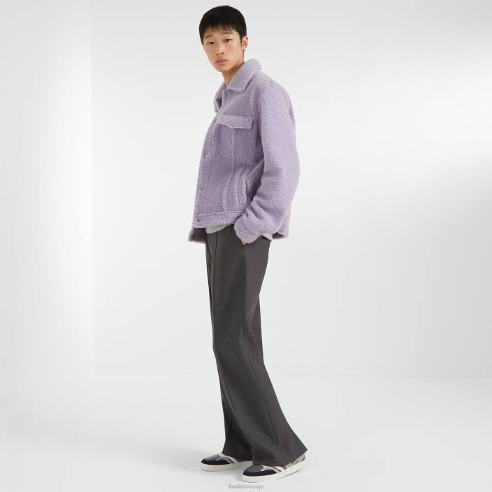 moški usnjene nizke majice siva Fendi čevlje Z68L2231