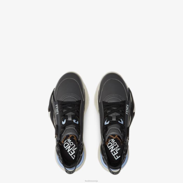 moški usnjene nizke majice siva Fendi čevlje Z68L2250