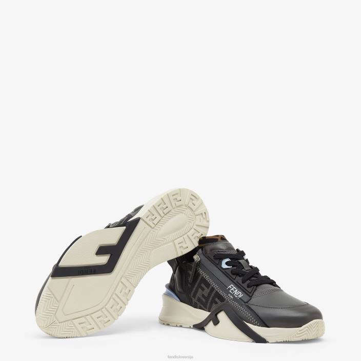 moški usnjene nizke majice siva Fendi čevlje Z68L2250