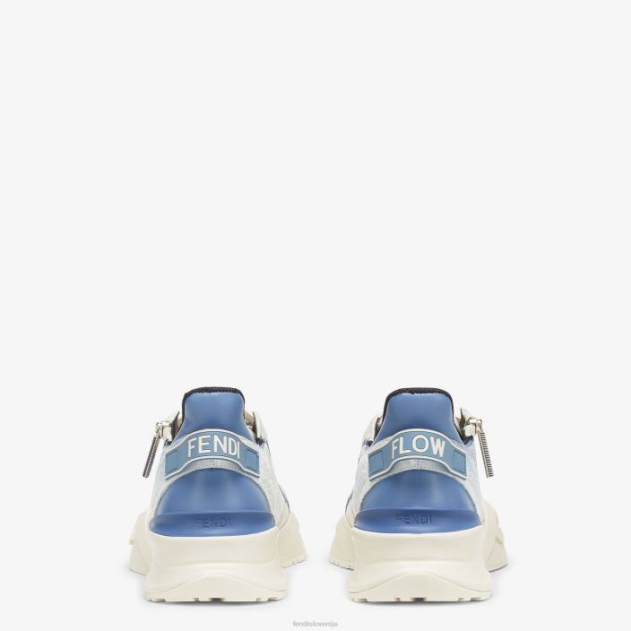 moški usnjene tekaške superge Caiman bela Fendi čevlje Z68L2237