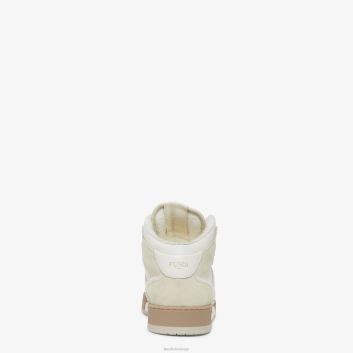 moški usnjene visoke majice bela Fendi čevlje Z68L2274