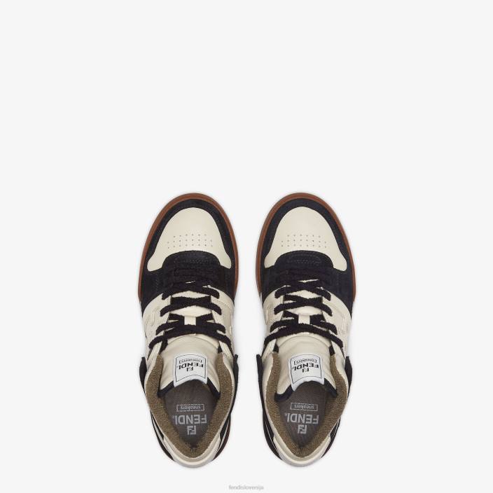 moški usnjene visoke majice Črna Fendi čevlje Z68L2273