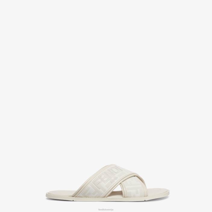 moški diapozitivi iz blaga bela Fendi čevlje Z68L2279