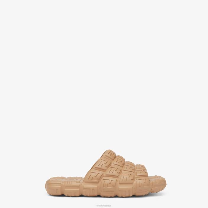 moški gumijasti drsniki bež Fendi čevlje Z68L2229