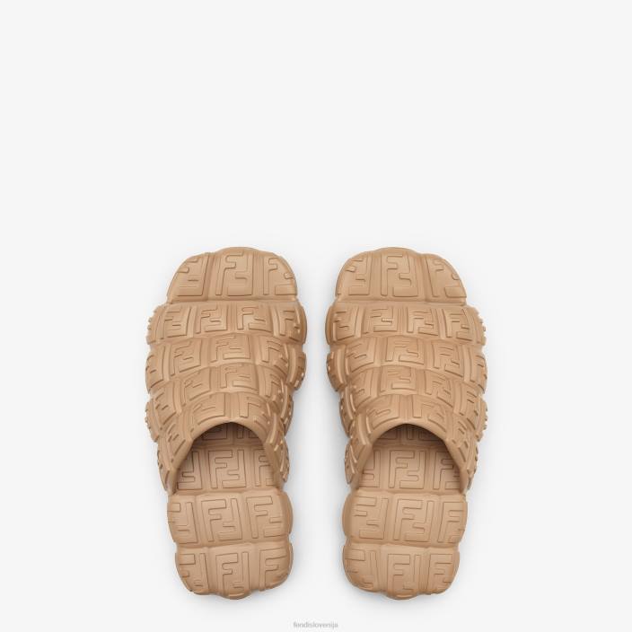 moški gumijasti drsniki bež Fendi čevlje Z68L2229