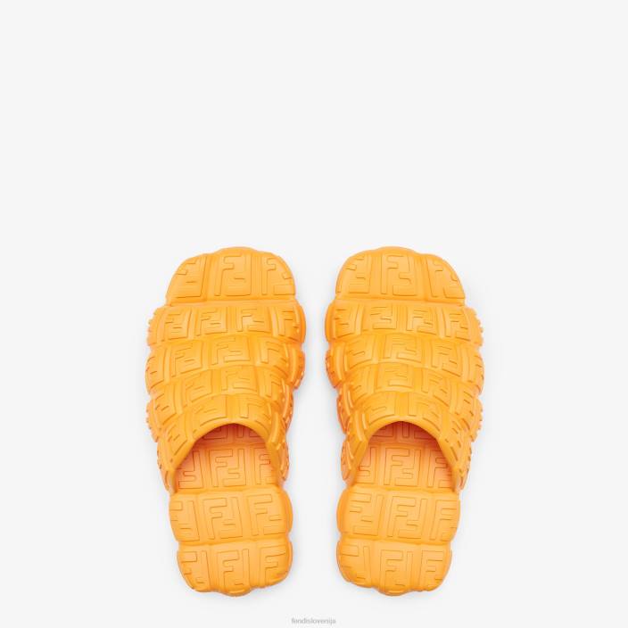 moški gumijasti drsniki oranžna Fendi čevlje Z68L2228