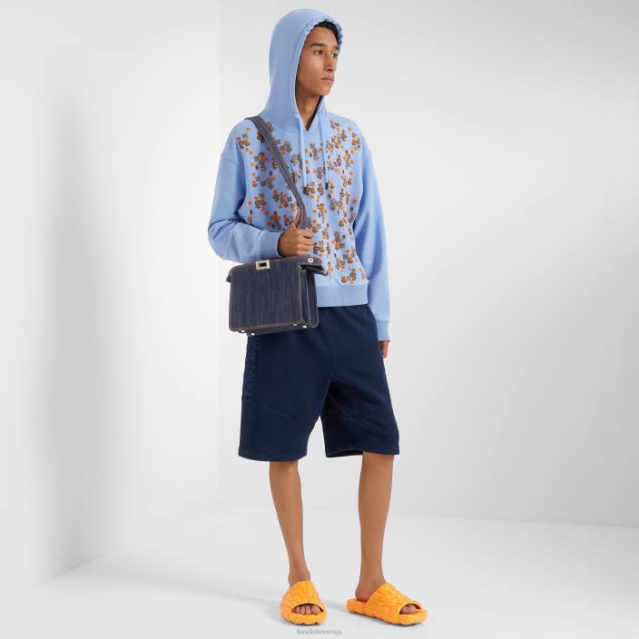 moški gumijasti drsniki oranžna Fendi čevlje Z68L2228