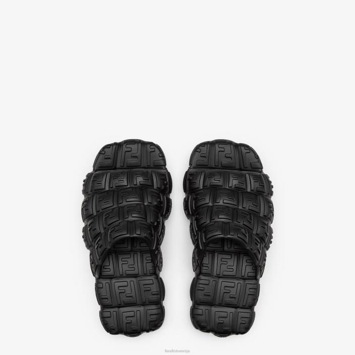 moški gumijasti drsniki Črna Fendi čevlje Z68L2230
