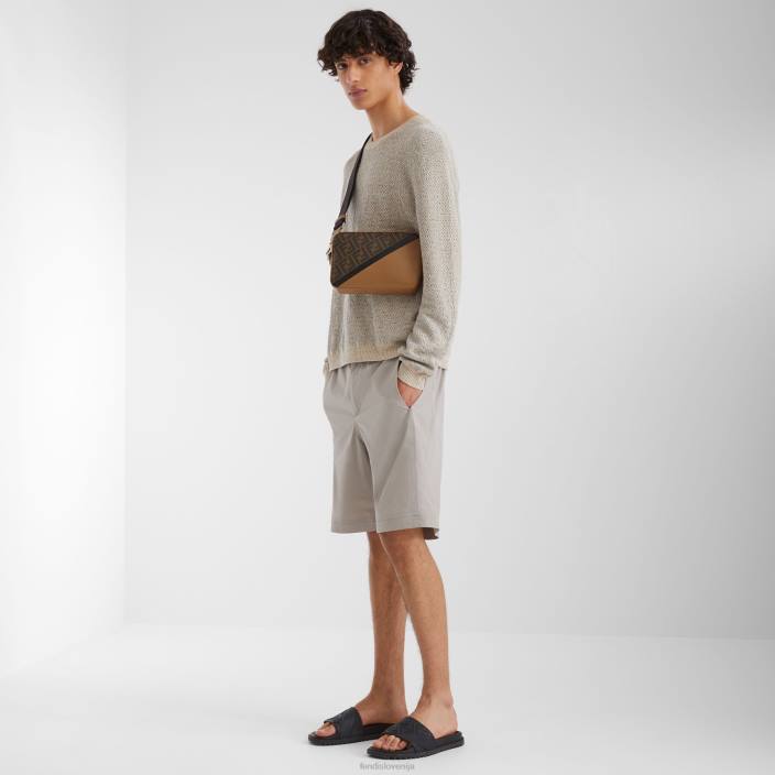 moški gumijasto podnožje Črna Fendi čevlje Z68L2254