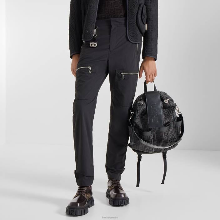 moški svilen čar Črna Fendi dodatki Z68L2468