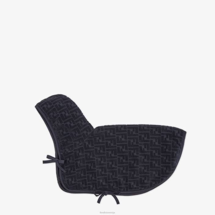 moški frotirni kopalni plašč Črna Fendi dodatki Z68L487