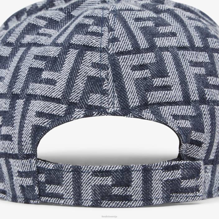 moški denim baseball kapa modra Fendi dodatki Z68L2405