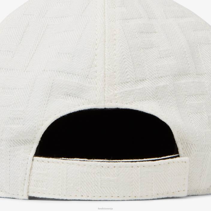 moški ff bombažna baseball kapa bela Fendi dodatki Z68L2412