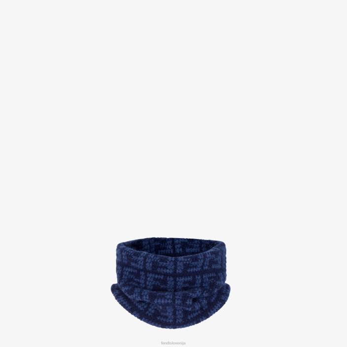 moški ovratnik iz kašmirja modra Fendi dodatki Z68L2463