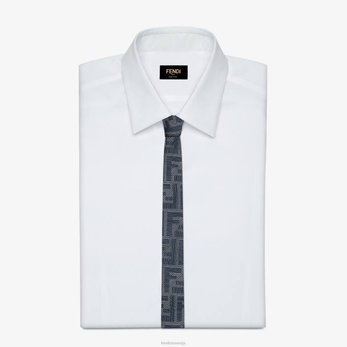 moški svilena kravata modra Fendi dodatki Z68L2364