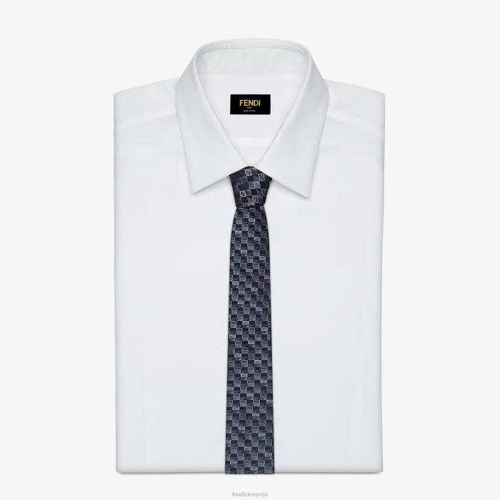 moški svilena kravata svetlo modra Fendi dodatki Z68L2572