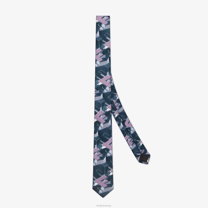 moški svilena kravata večbarvna Fendi dodatki Z68L2366