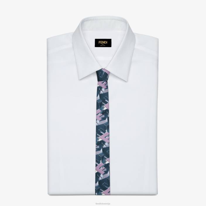 moški svilena kravata večbarvna Fendi dodatki Z68L2366