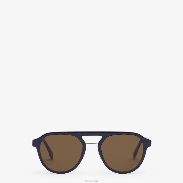 moški diagonalna sončna očala modra Fendi dodatki Z68L2472