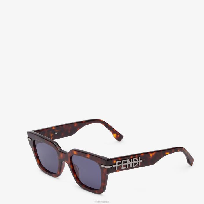 moški havana acetatna sončna očala rjav Fendi dodatki Z68L2460