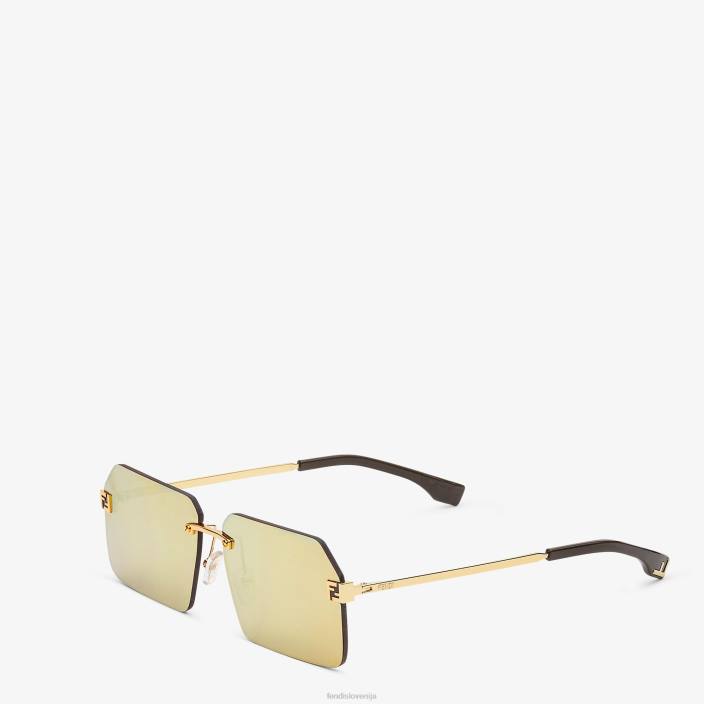 moški kovinska sončna očala zlato Fendi dodatki Z68L2355