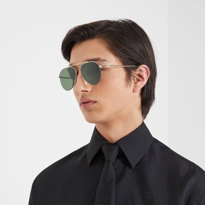 moški potovalna sončna očala zlato Fendi dodatki Z68L2568