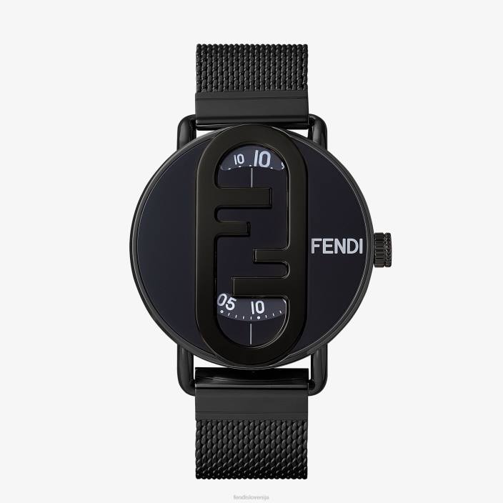 moški 42 mm - okrogla ura z logotipom o'lock Črna Fendi dodatki Z68L2360
