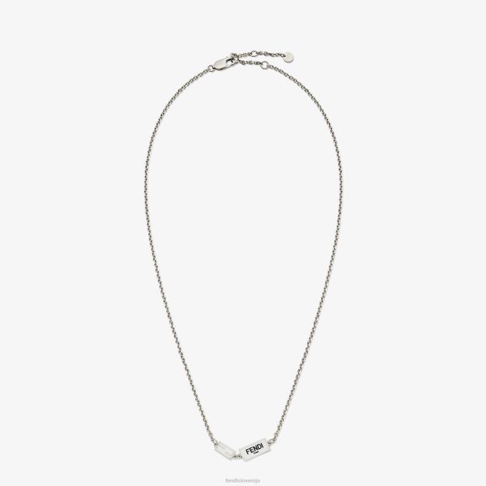 moški kovinska ogrlica srebro Fendi nakit Z68L2703