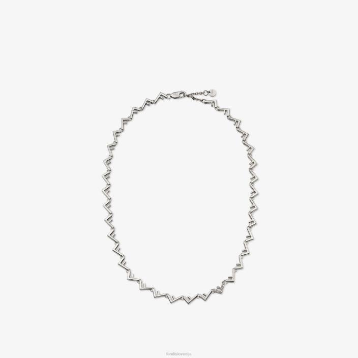 moški kovinska ogrlica srebro Fendi nakit Z68L2738