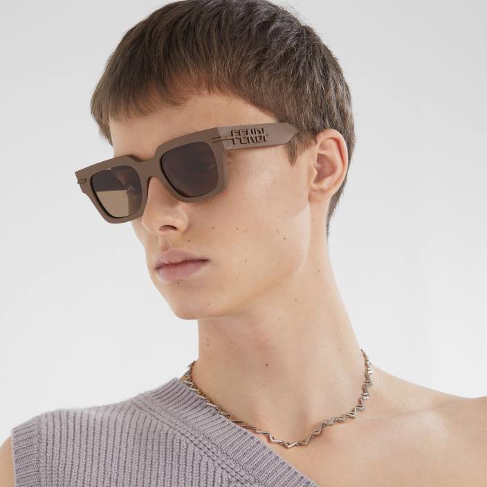 moški kovinska ogrlica srebro Fendi nakit Z68L2738