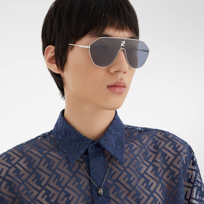 moški ogrlica iz rutenija srebro Fendi nakit Z68L2708