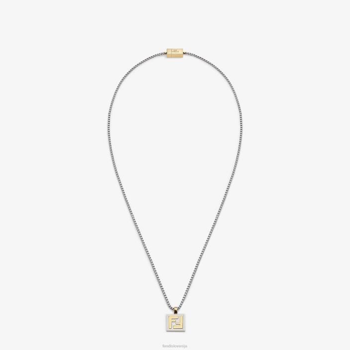 moški ogrlica srebro Fendi nakit Z68L2724