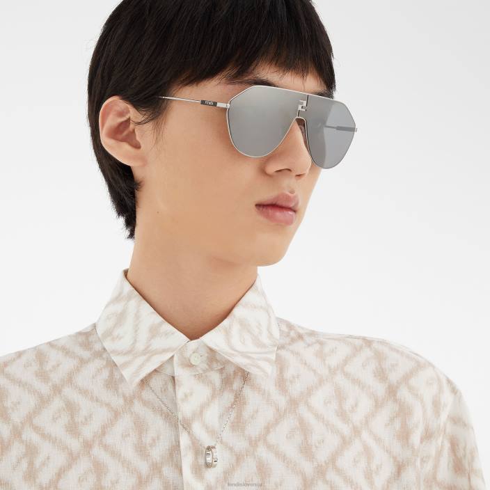 moški značilna ogrlica srebro Fendi nakit Z68L2709