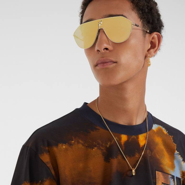 moški značilna ogrlica srebro Fendi nakit Z68L2710