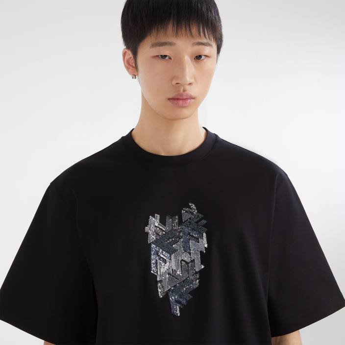 moški uhan srebro Fendi nakit Z68L2685