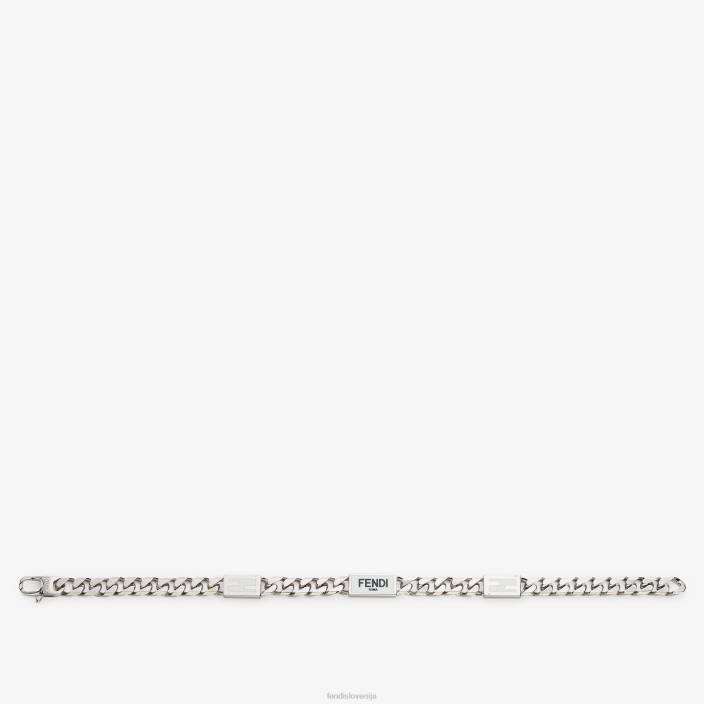 moški kovinska zapestnica srebro Fendi nakit Z68L2702