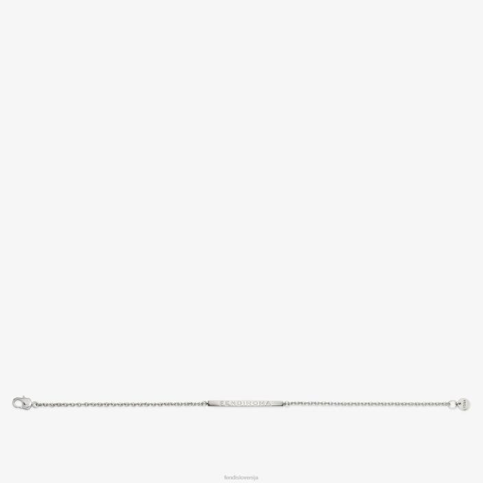 moški kovinska zapestnica srebro Fendi nakit Z68L2707