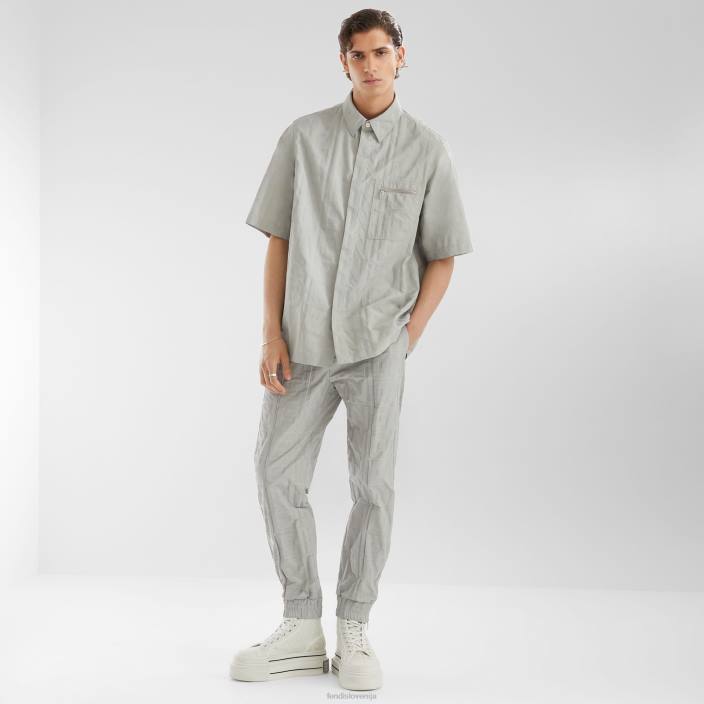 moški kovinska zapestnica srebro Fendi nakit Z68L2707