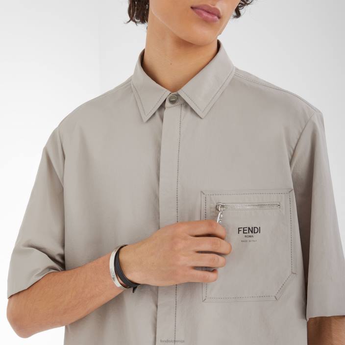 moški usnjena zapestnica Črna Fendi nakit Z68L2694