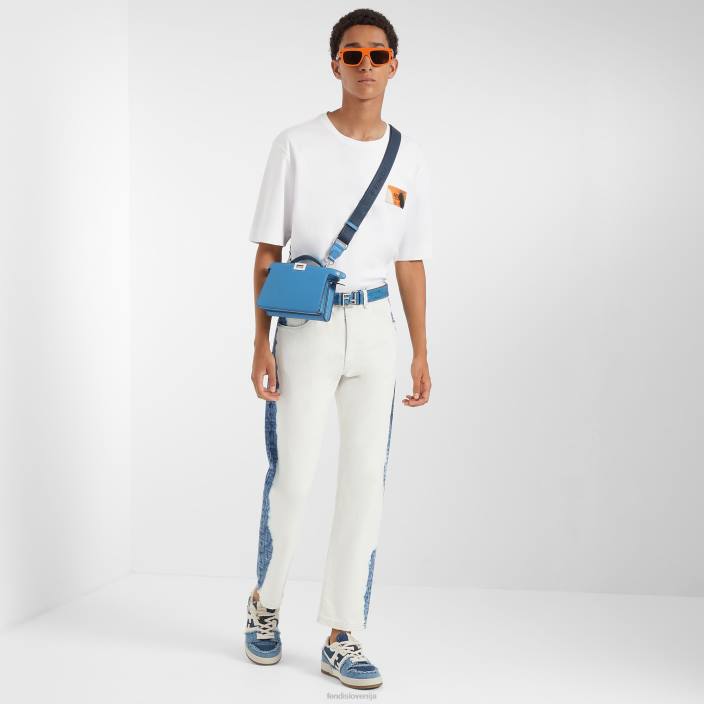 moški denim kavbojke bela Fendi oblačila Z68L2074