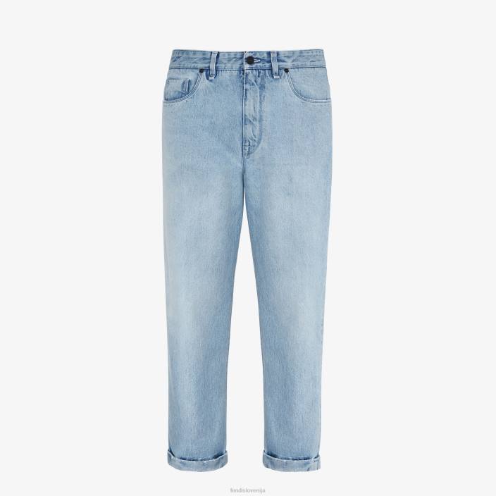 moški denim kavbojke modra Fendi oblačila Z68L1949